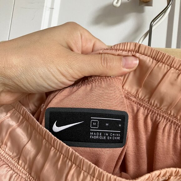 Nike light semi opaque pink/salmon joggers - Picture 3 of 6